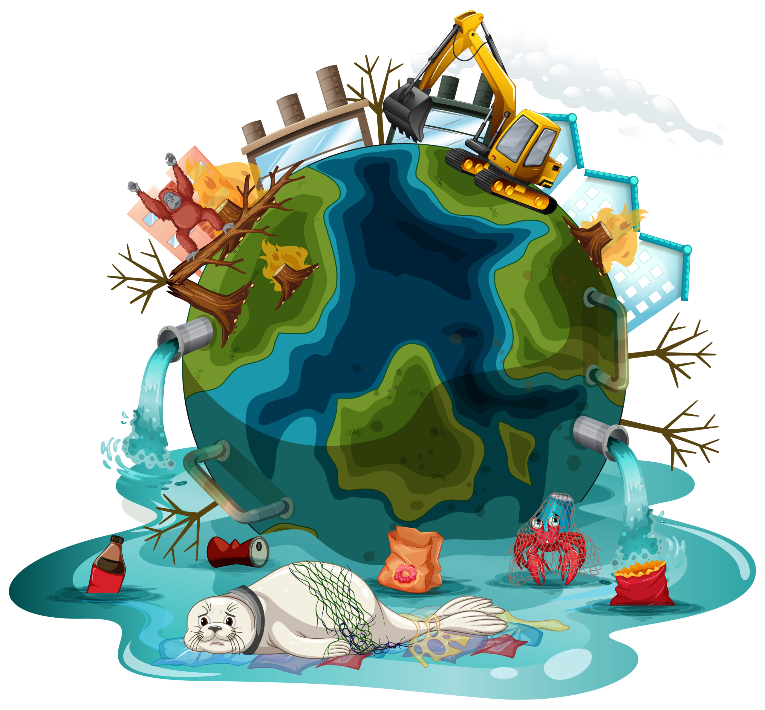 Contamination and pollution on Earth - Hygienic Society"